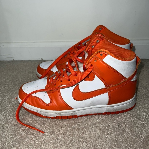 Nike Orange and White Sneakers - Picture 2 of 6
